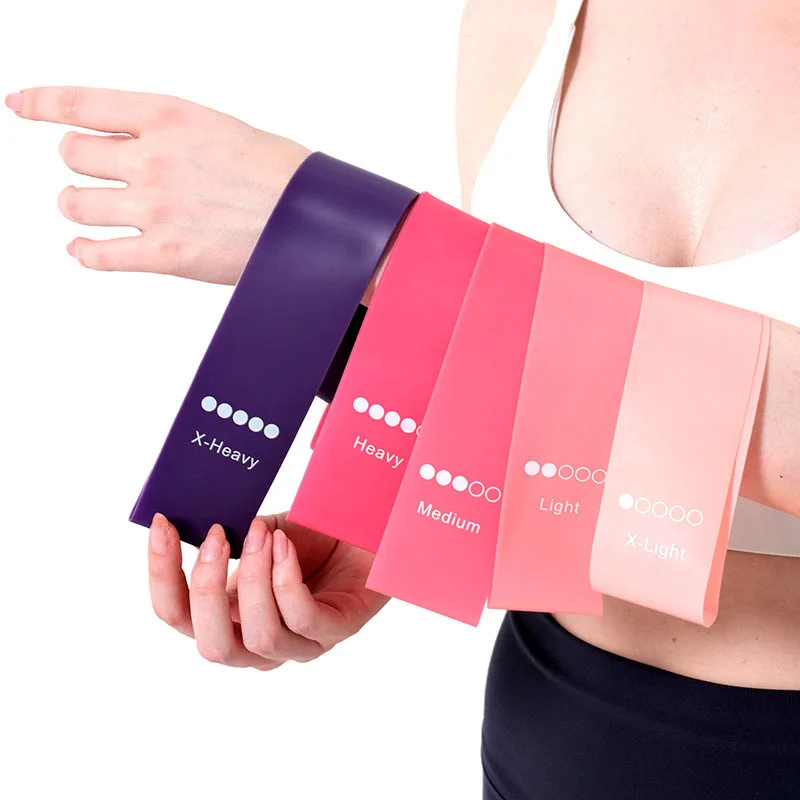 

Yoga Resistance Bands Portable Fitness Rubber Elastic Ring Workout Equipment Strength Pilate Cross Fitness Women Weight Sport