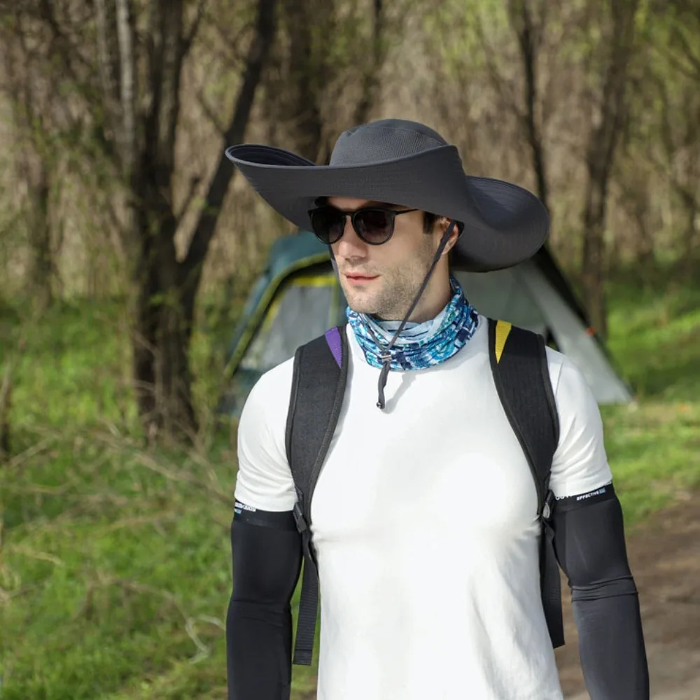 Съемная Водонепроницаемая шляпа в виде ведра для мужчин летняя Солнцезащитная с