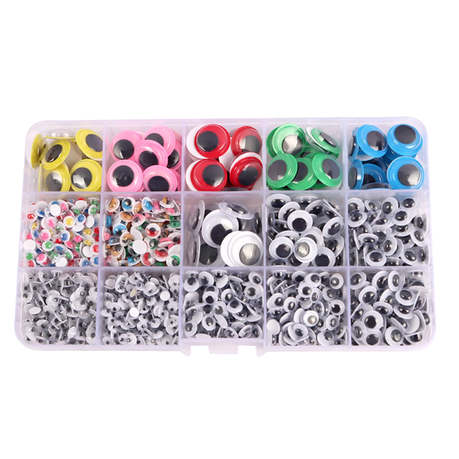 

Colorful Self Adhesive Googly Wiggle Eyes 1500pcs Self Adhesive Googly Eyes For Crafts 1500 Pieces Black And Colorful Wiggle