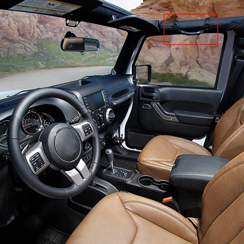 Рукоятка для Jeep Wrangler рулонные рукоятки YJ TJ JK JKU 1987-2020 (черный)