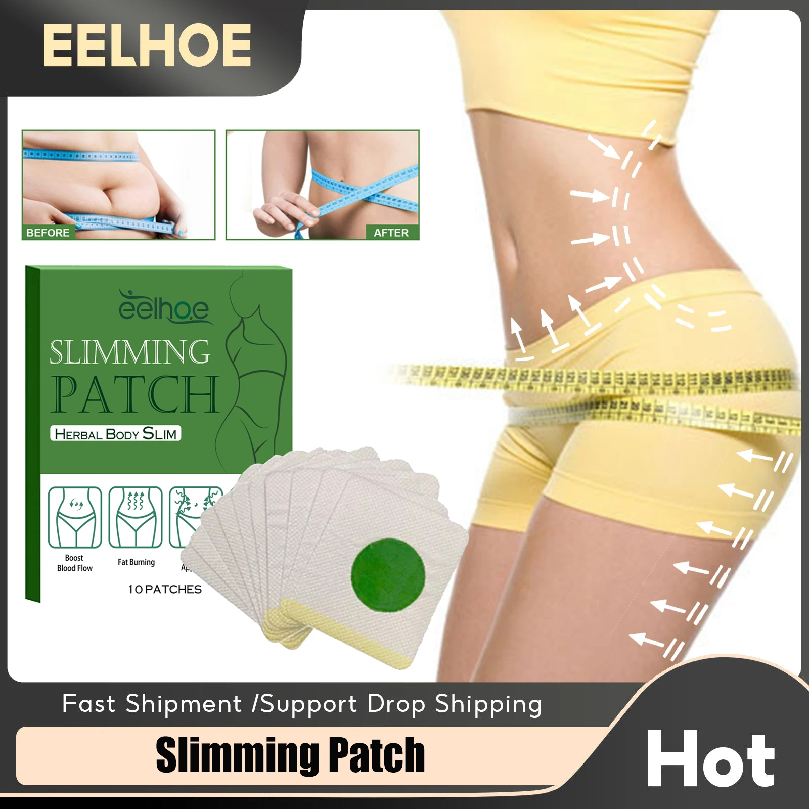 

Slimming Patch Belly Sticker Shaping Firming Waist Slim Fat Burning Weight Loss Products Anti Cellulite Detox Herbal Navel Patch