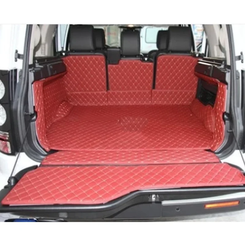

Лучшее качество! Специальные коврики для багажника Land Rover Discovery 4 2016-2010, 5 сидений, прочные коврики для груза, коврики для сапог, бесплатная дос...