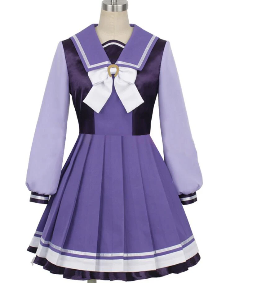 

Anime Pretty Derby Cosplay Costume JK Uniform Sailor Dress Party Lolita Mejiro McQueen Party Dress School Uniform Halloween