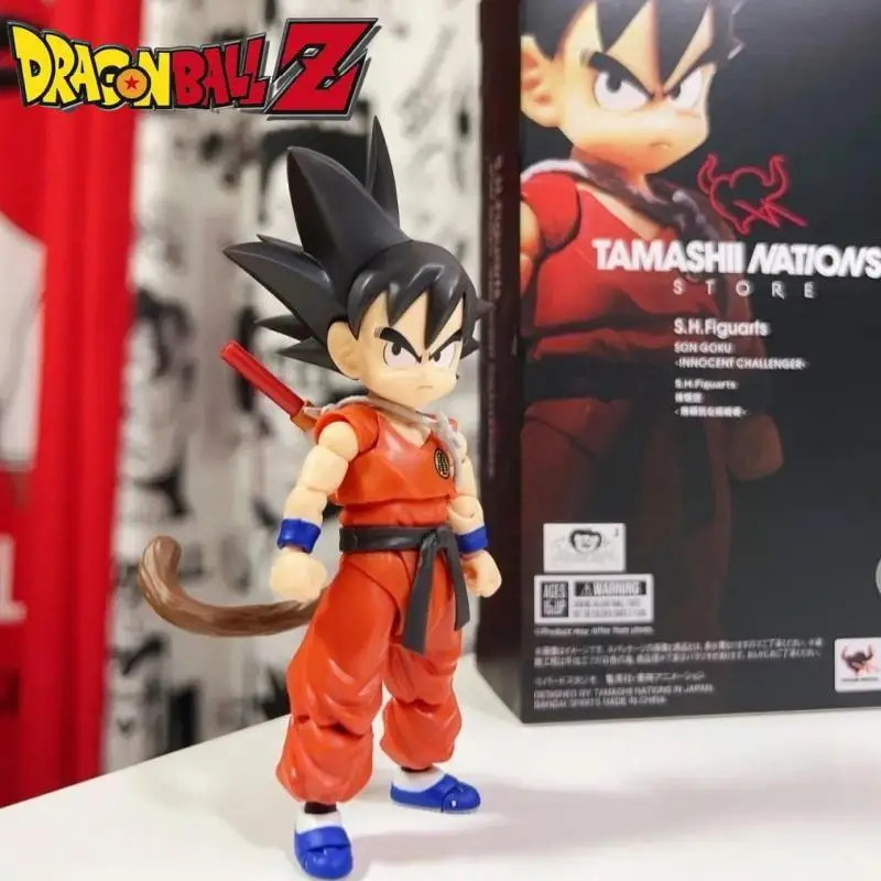 

In Stock Original Bandai Spirits S.h.figuarts Shf Son Gokuu Innocent Challenger Ver Dragon Ball Collectible Action Toys