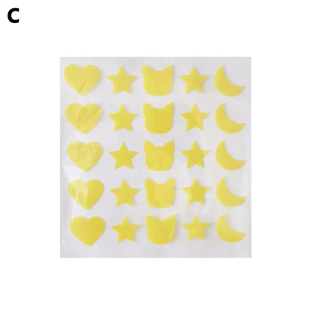 25 шт. пластырь в форме сердечек и звезд акне прыщи невидимая красота водостойкий