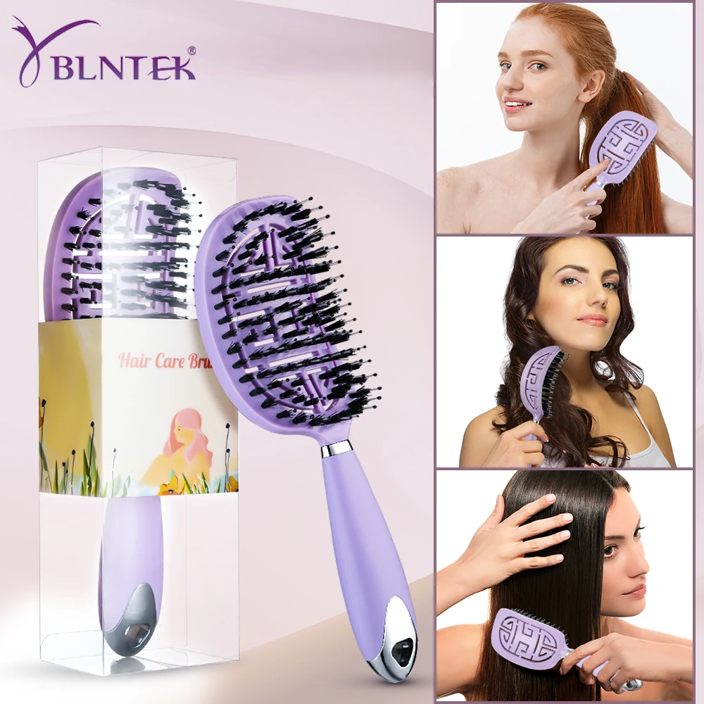 

Щетка для волос YBLNTEK женская, нейлоновая расческа для распутывания кожи головы, профессиональный аксессуар для укладки волос