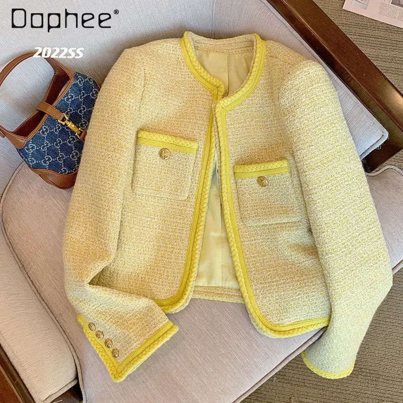 

Women's Clothing New Retro Loose Suit Jacket Short Coat for Women Spring and Autumn Short Luxury Jackets for Ladies New Style