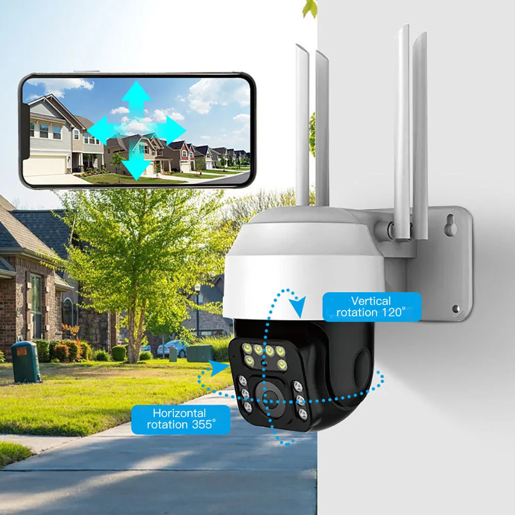

5MP Full Color Wireless WIFI Camera Outdoor Waterproof Camera 5MPday And Night Full Color WIFI Monitoring Surveillance Camera