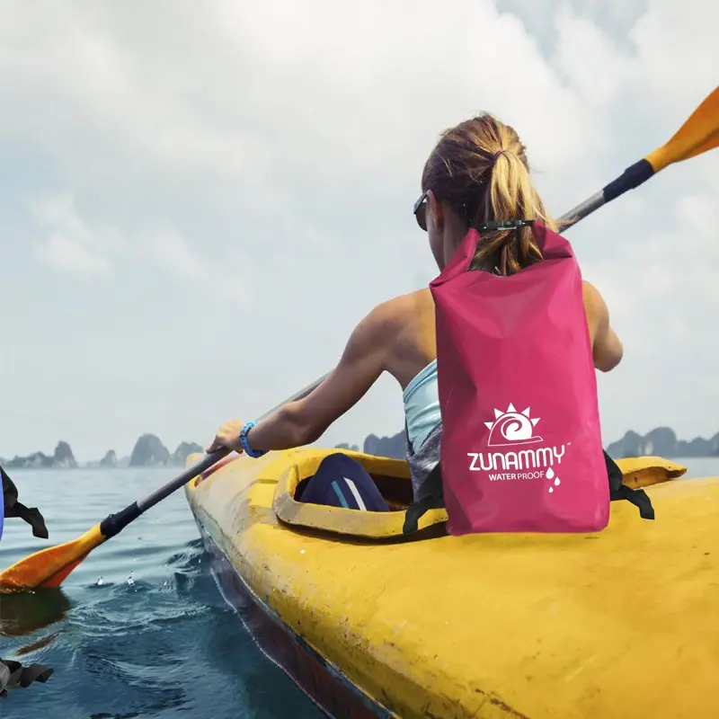 Zunammy 30L Waterproof Dry Bag With Huge Capacity - Pink