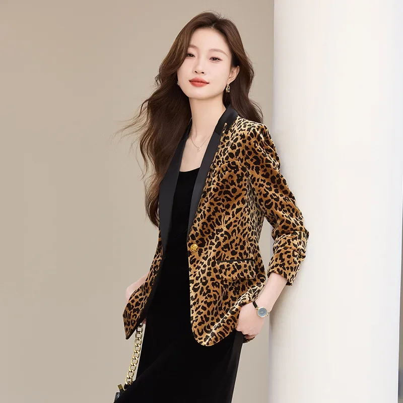 Модный Женский приталенный элегантный Блейзер с длинными рукавами элегантное