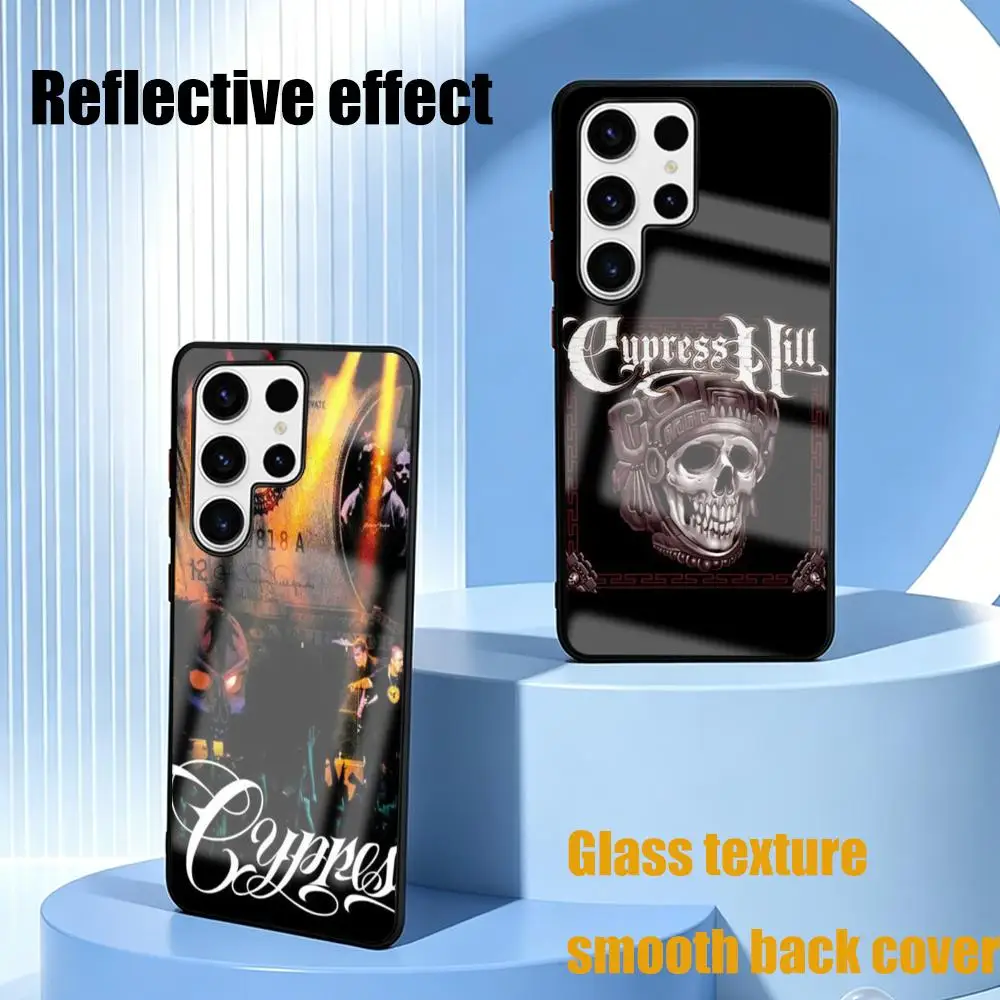 Фото Чехол для телефона C-cypress hill для Samsung S26 S25 S24 S23 S22 S21 S20 Plus Ultra, стеклянный магнитный чехол №2