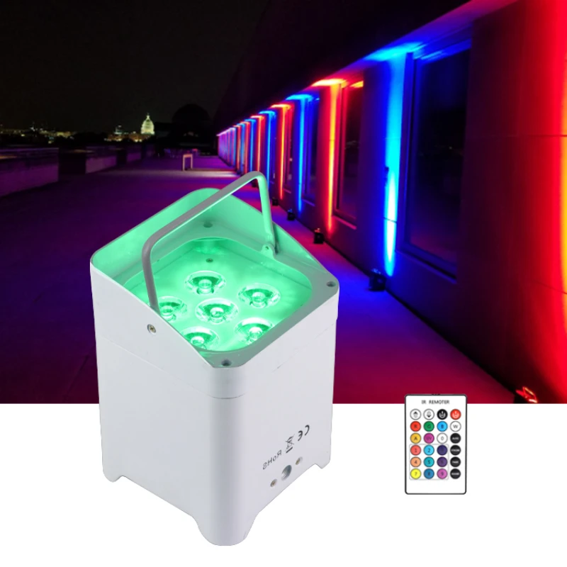 

dmx battery powered led uplights for wedding wireless 10w stage wall wash