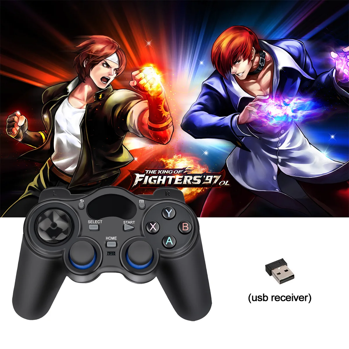 2.4G Wireless Gamepad Joystick with OTG Converter Game Controller Grip for PC Laptop PS3 Android TV Raspberry Pi 4 Retropie |