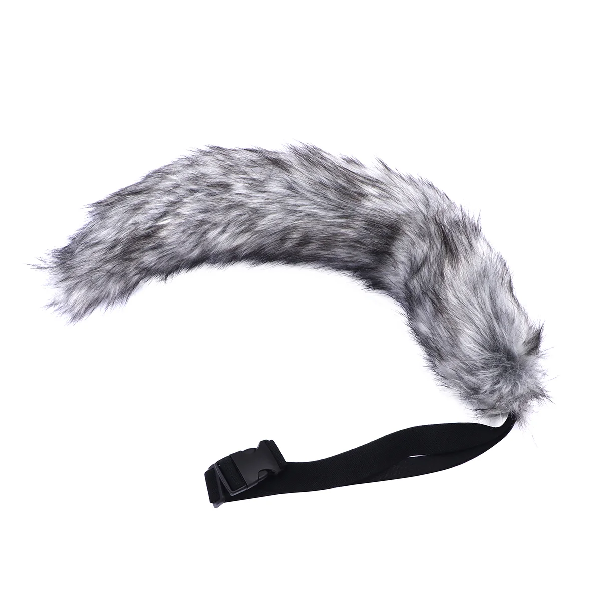 

Faux Fur Tail for Cosplay Halloween Party Costume (Dark Grey)