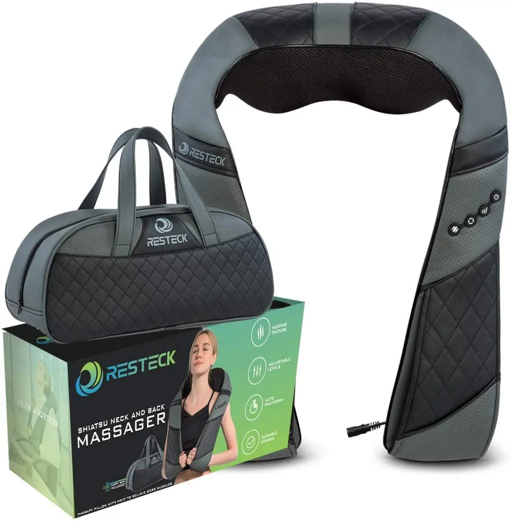 

Massagers for Neck and Back with Heat - Deep Tissue 3D Kneading Pillow, Electric Shiatsu Back Neck and Shoulder Massage,