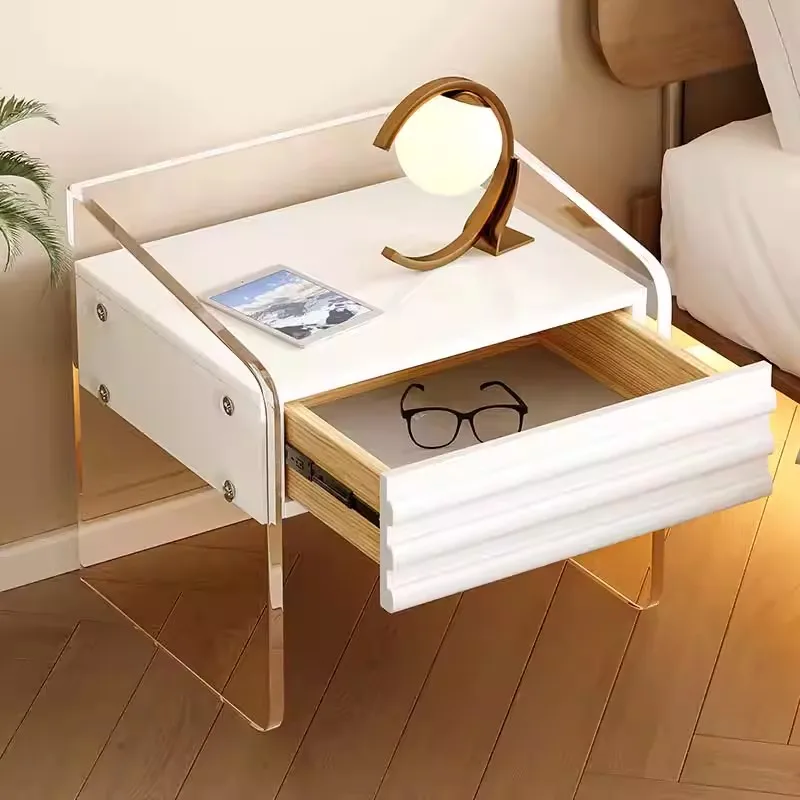 

Bedroom Bedside Nightstand Glass Nordic Modern Home Small Nightstands Corner Cabinet Table Mesa De Cabeceira Furniture Bedroom