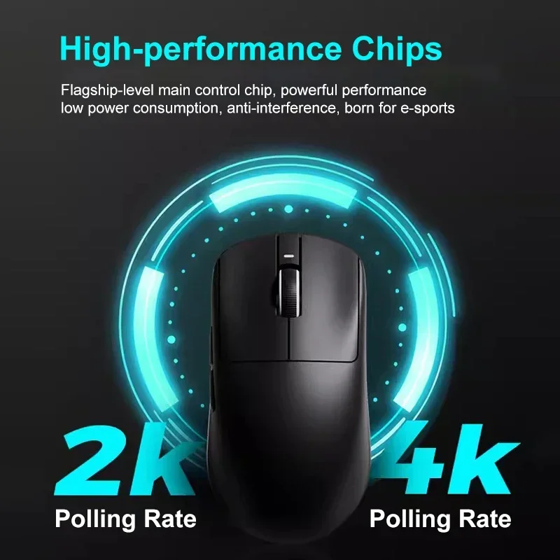 Фото Беспроводная легкая игровая мышь VXE Dragonfly R1PRO R1 Pro MAX 1000 Гц с сенсором PAW3395, 26000 DPI; Проводная игровая мышь R1SE R1 №5