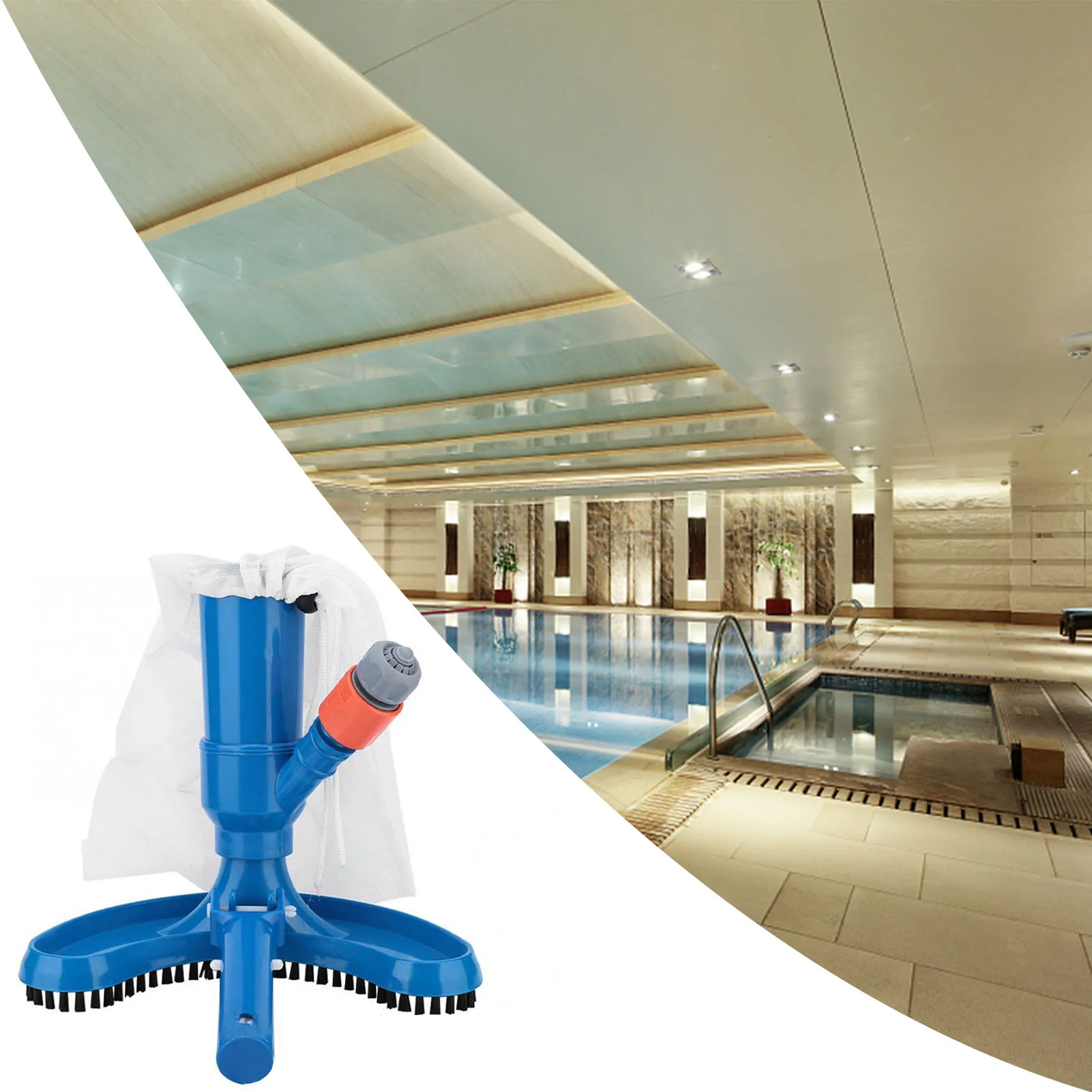 

Half-Moon Suction Pool Head Half Moon Flexible Swimming Pool Vacuum HeadPool Cleaner Vacuum Head Durable And Safe Pool Cleaning