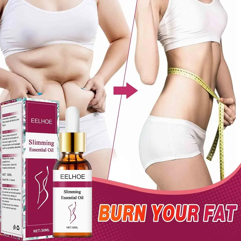 30ML Slimming Essential Oil Lose Weight Oils Fat Burner Burning Anti Cellulite Weight Loss Product Thinning Leg Waist Arms Belly