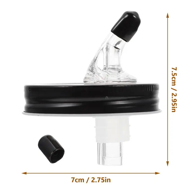 Jar Spout Mason Pourer Pourlid Oil Lidsbottle Dispenser Spouts With Mouth Pourers Wide Pouring Flow Whiskey For