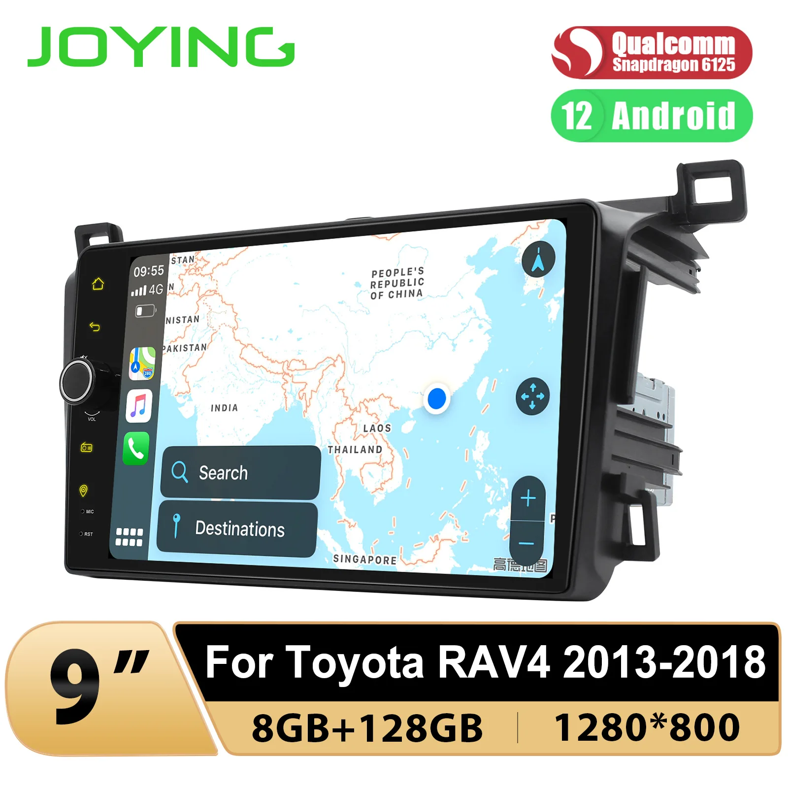 Магнитола Joying для Toyota RAV4 12 0-2013 9 дюймов Android 2018