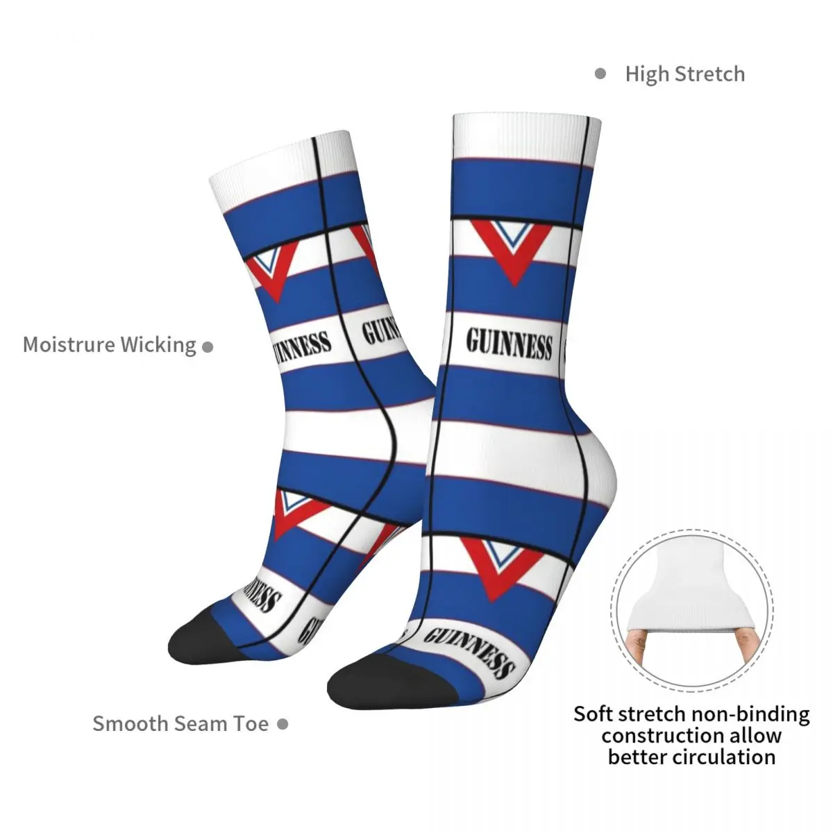 Qpr ретро пара взрослых средних носков для мужчин и женщин