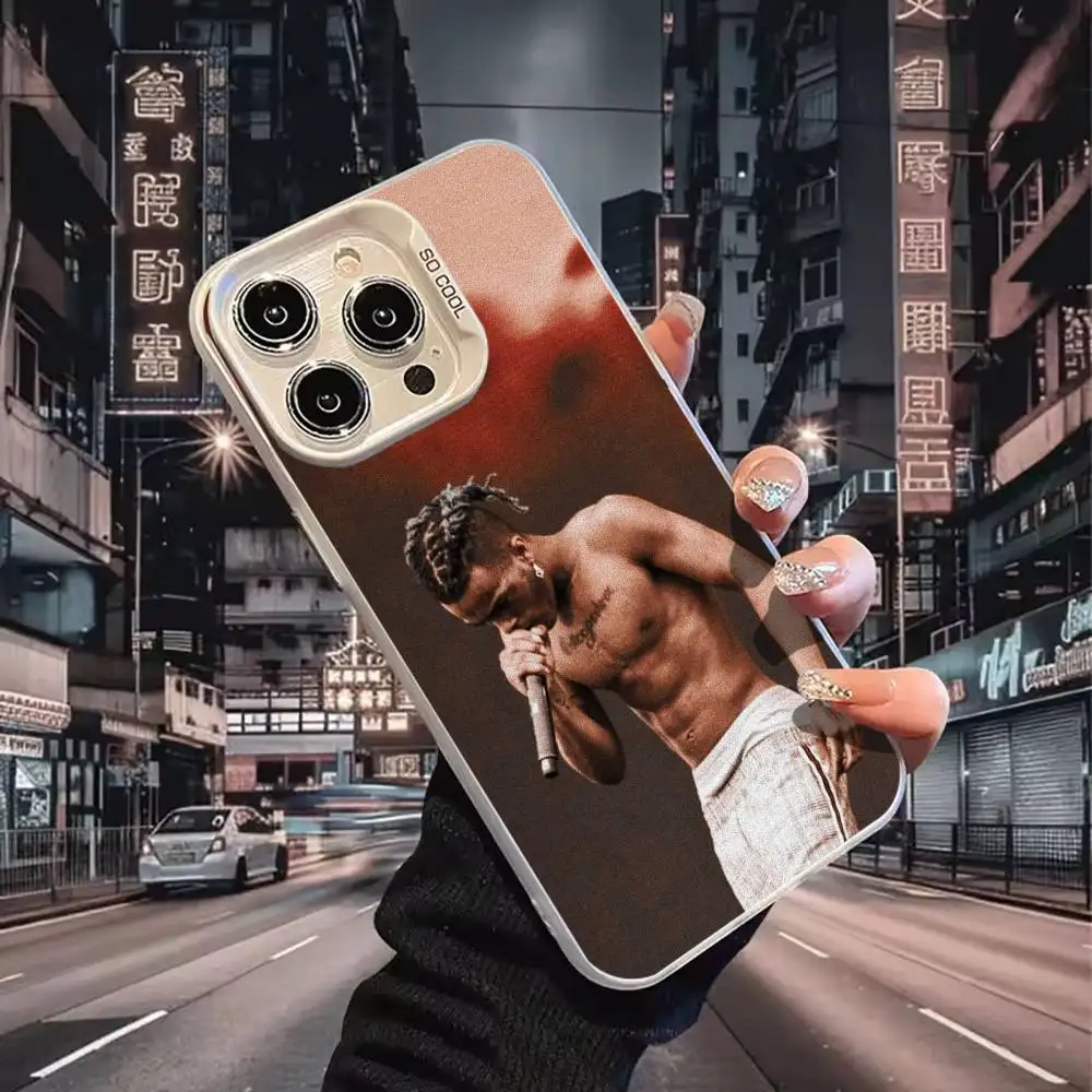 Фото R-Rapper X-XXXTentacionS Крутой чехол для телефона для iPhone 17,16,15,14,13,12,11, Mini,Pro,E,MAX, белый матовый противоударный чехол №5