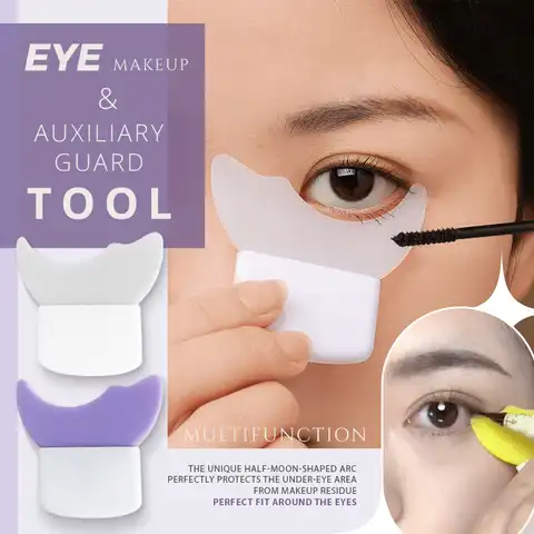 Многофункциональный вспомогательный защитный инструмент для макияжа глаз, аппликатор для туши, направляющий гребень для ресниц, косметиче...