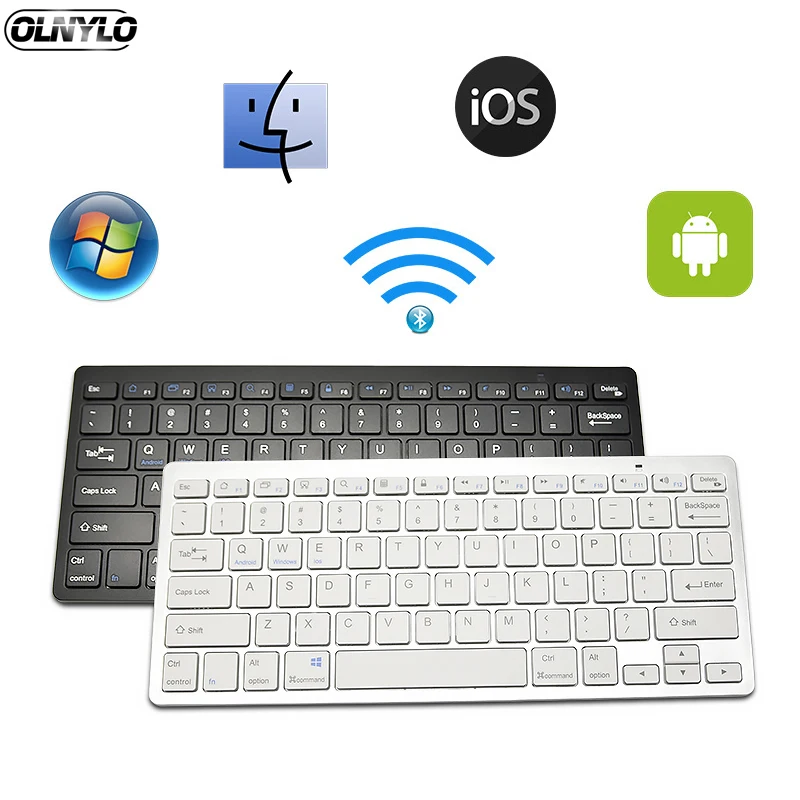 Беспроводная Bluetooth клавиатура с 78 клавишами Мини Портативная - Цена: 1644.24