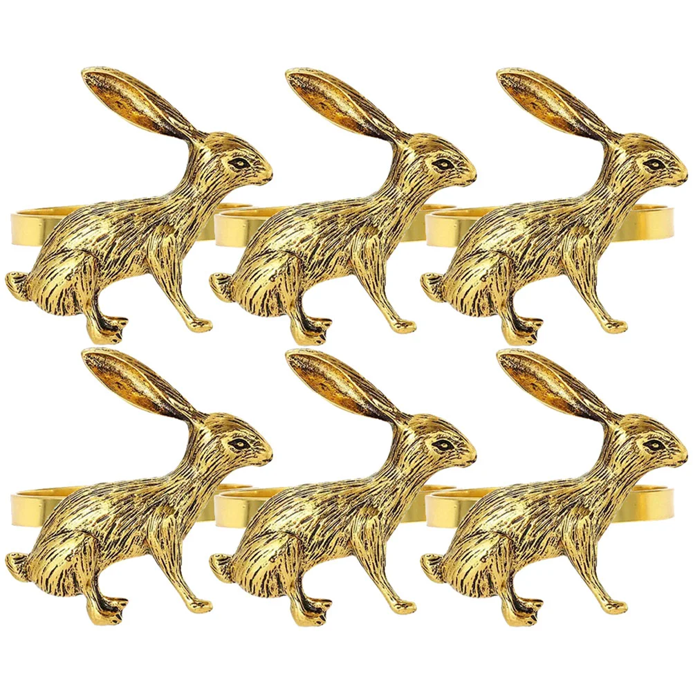 

Napkin Rabbit Easter Decor Buckle Year Holder The Dining Favors Party Stuffers Egg Festivalspring Bunny Ring New Chinese Rings