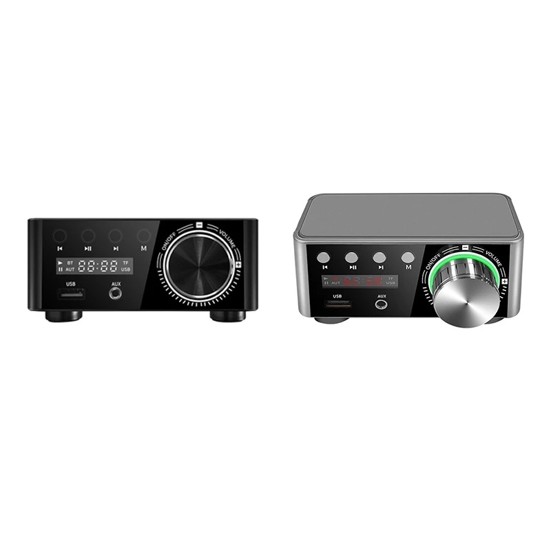 

Bluetooth 5.0 Digital Hifi Power Amplifier Class D Amplifier 80Wx2 Home Audio Car Marine USB/AUX IN EU Plug