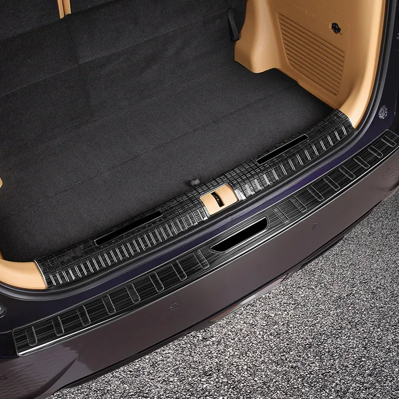 Нержавеющая сталь накладка на порог багажника автомобиля задний бампер защитная