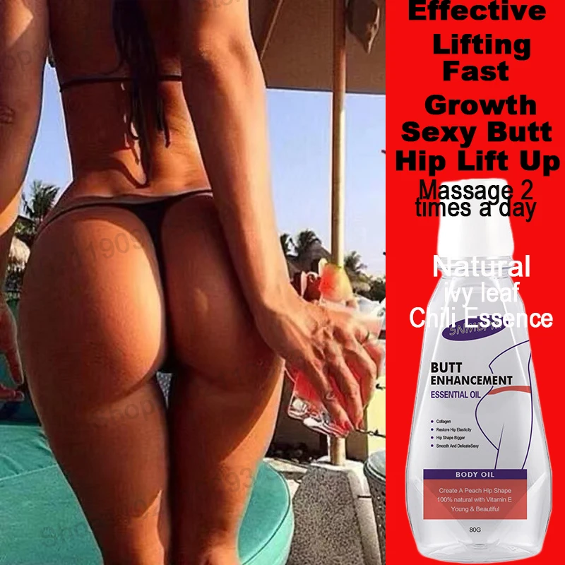 80ml Natural Butt Enhancement Essential Oil Cream Effective Lifting Firming Fast Growth Sexy Butt Hip Lift Up Massage Big Ass