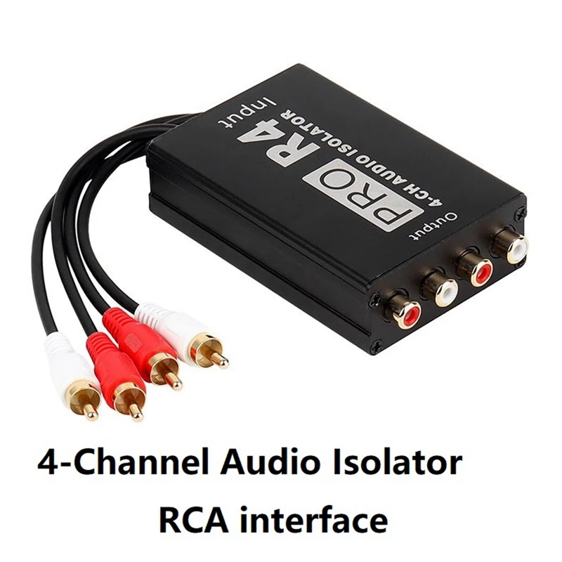 Звукоизолятор на 4 канала звукоизолятор RCA автомобильный звуковой шумоизолятор