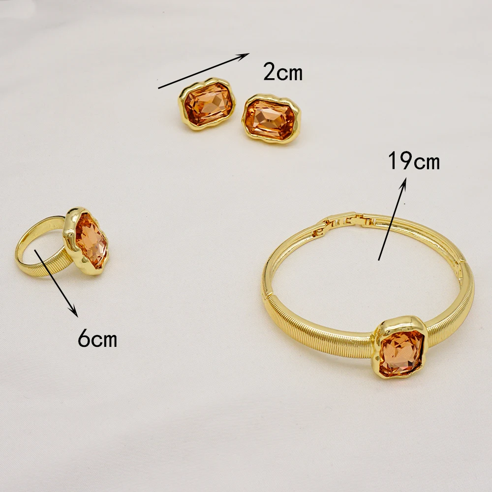 Высококачественные модные роскошные бразильские Ювелирные наборы из 3 предметов