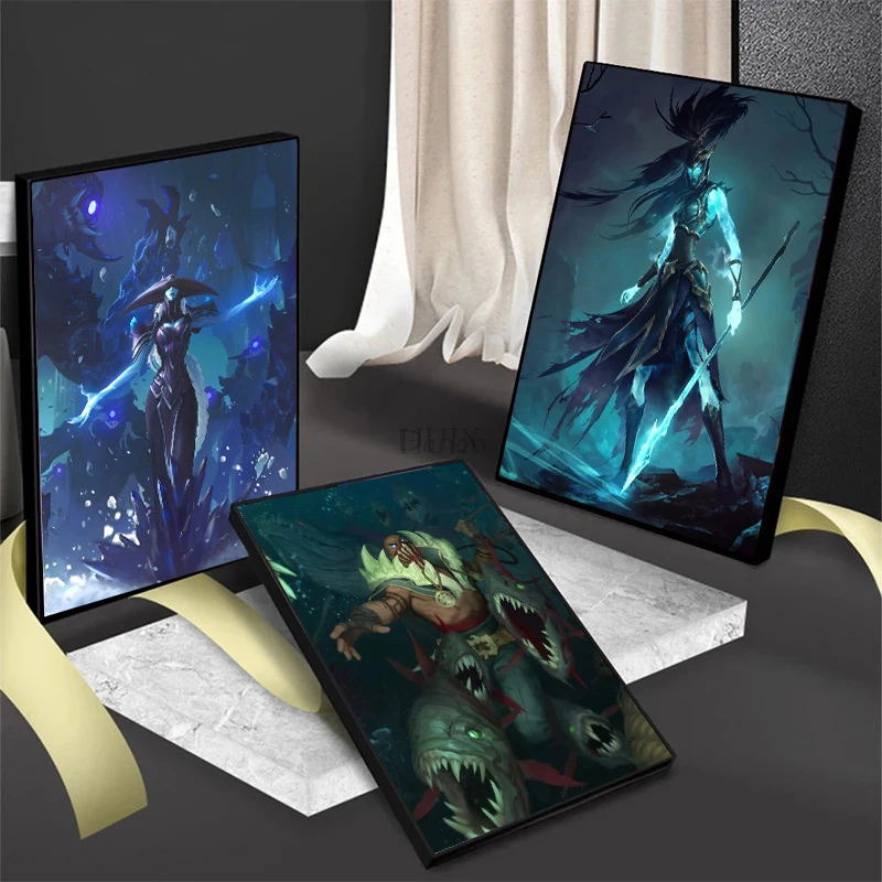 Современный стиль поп-видео игра Легенда лиги с принтом на холсте