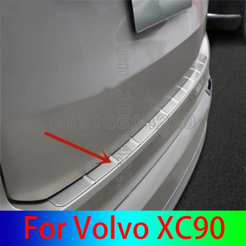 

stainless steel Rear Bumper Protector Sill Trunk Rear guard Tread Plate Trim For Volvo XC90 2015 2016 2017 2018 2019 2020