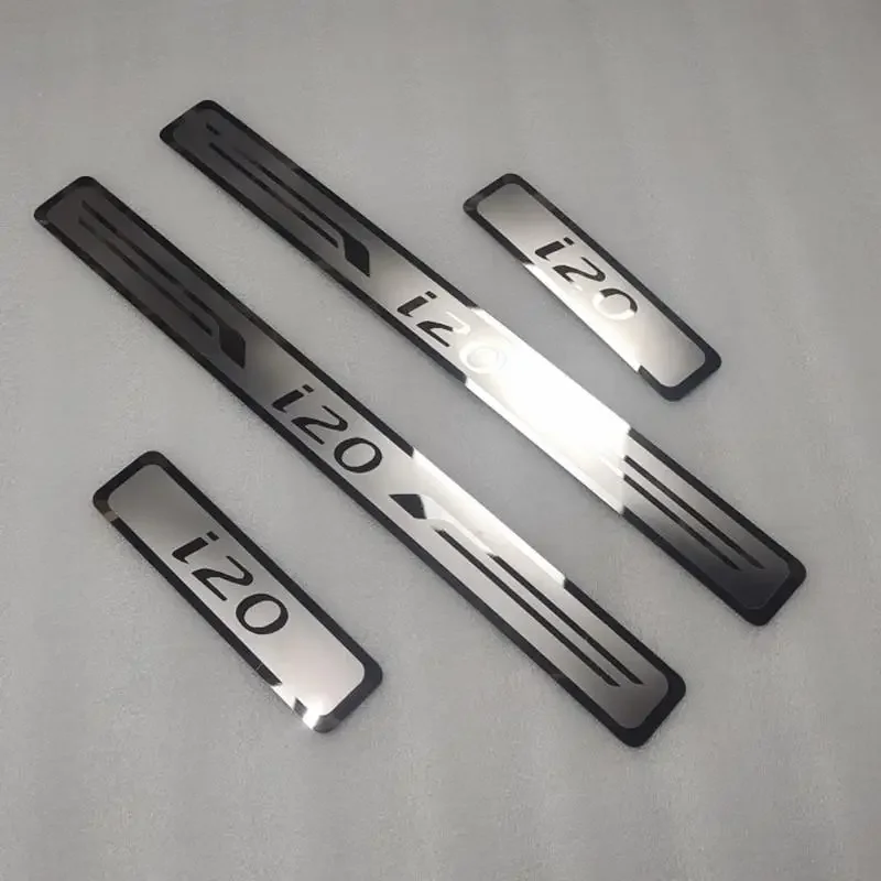 

Аксессуары для Hyundai i20 Elite 2015-2019 2020 2021 2022, нержавеющая накладка на порог автомобиля, защитная накладка, наклейка