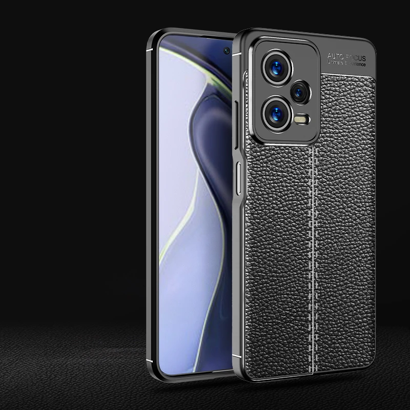 For Xiaomi Redmi Note 12 Pro Case For Redmi Note 12 Pro Cover Capas Bumper TPU Soft Leather Fundas Redmi Note 12 Pro Plus Cover