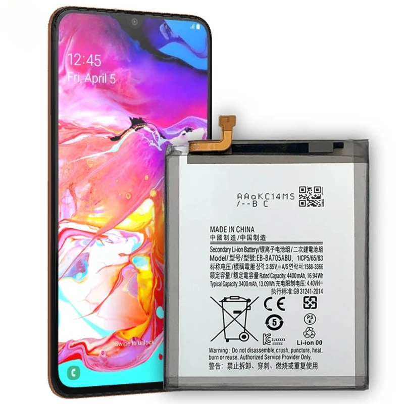 Фото EB-BA705ABU 3.8V 4500mAh Аккумулятор для мобильного телефона Samsung Galaxy A70 A705 SM-A705 A705FN SM-A705W, сменные батареи + инструменты №5