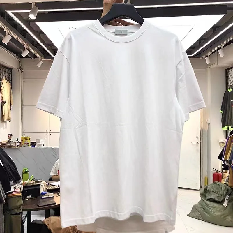 

240goversize Amy khaki thick n cotton solid color t-shirt