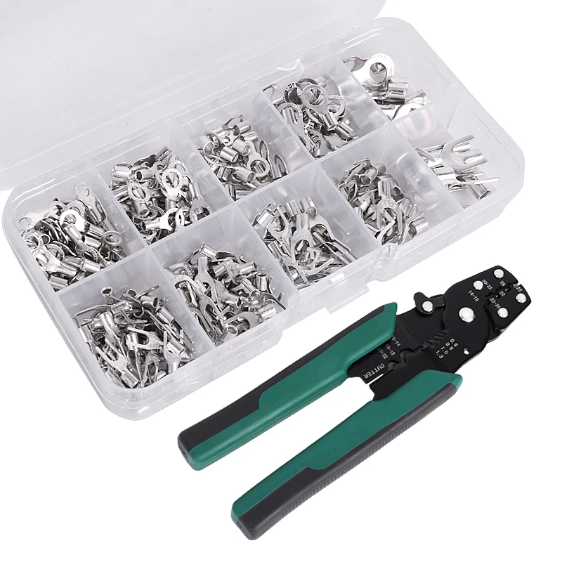 

LUCHSHIY Tools Electrician Pliers Crimper Cable Cutter Pliers Wire Stripper 320PCS Terminals Crimping Multitool edc Hand Tools