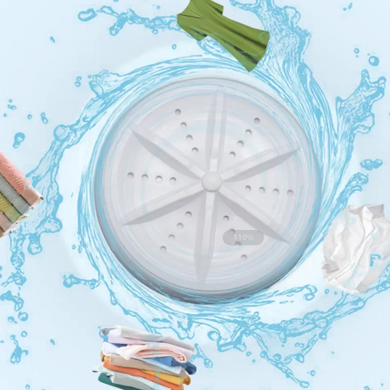 

Ультразвуковая стиральная машина, портативная турбо-машина с питанием от USB, удаляет грязь, мойка одежды, мойка