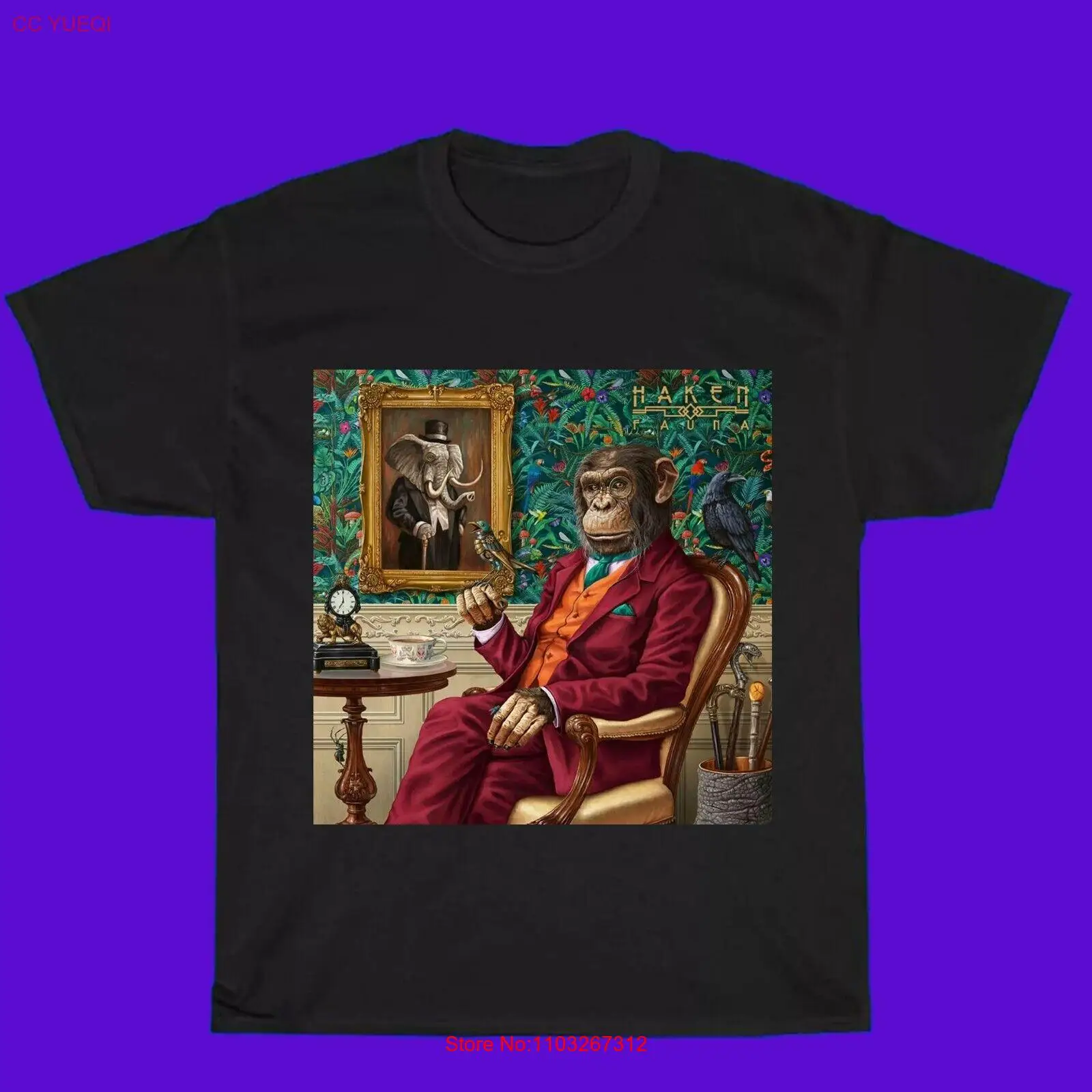 Художественная графическая Футболка NWT 923983579-Haken для фауны music99 размер S-5XL