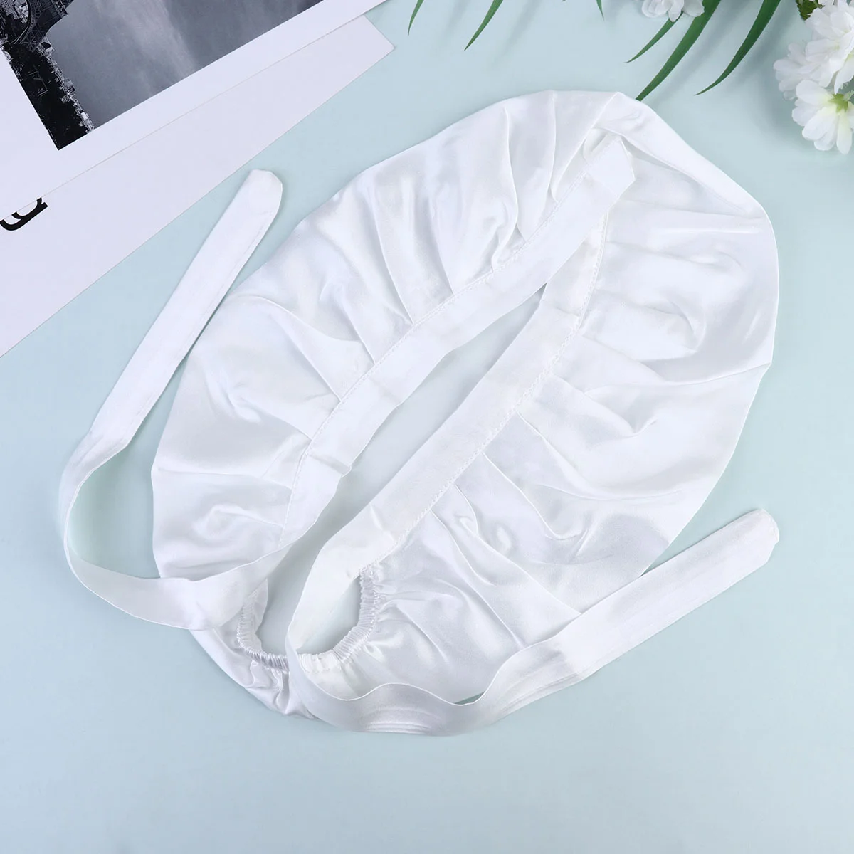 

Dorm for Hair Protection Hat Silk Nightcap Night Cap 1pc Adjustable Sleeping Cap