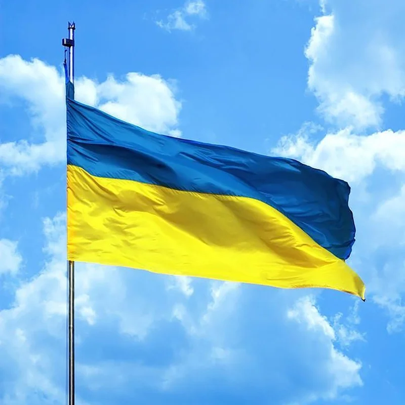 

90x150cm Blue Yellow 3x5ft Ukraine Flag Ua Ukr Parade Hand Waving Flag Ukrainian Banner National Country Flag for Decoration