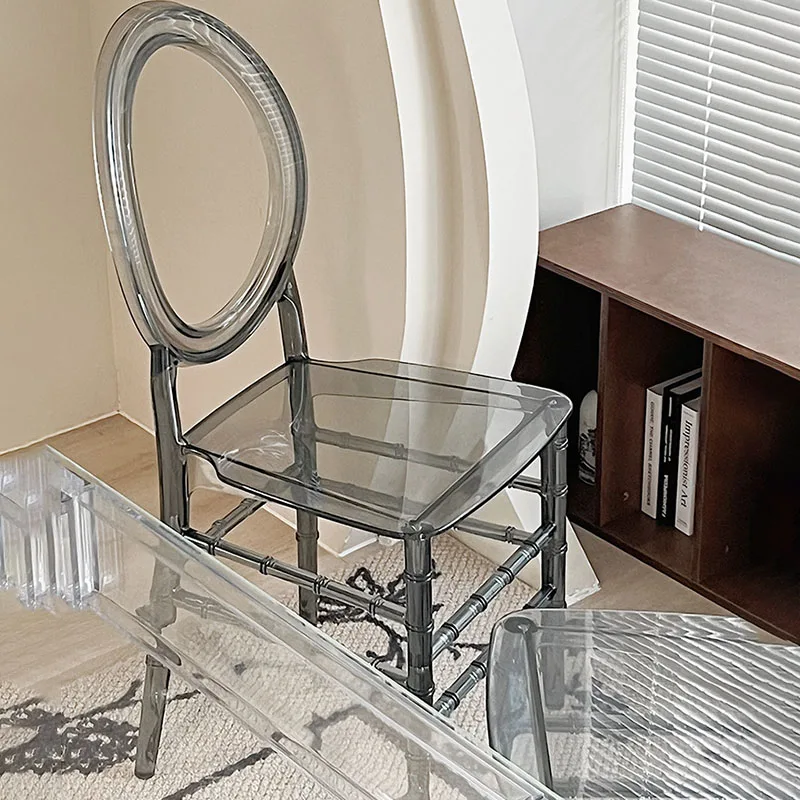 

Пластиковый комнатный обеденный стул для квартиры прозрачные дизайнерские стулья Бесплатная доставка Удобная эргономичная мебель для офиса