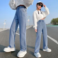 girls boys long pants casual trousers 2022 solid spring autumn teenager toddler cotton straight babys kids childrens clothing