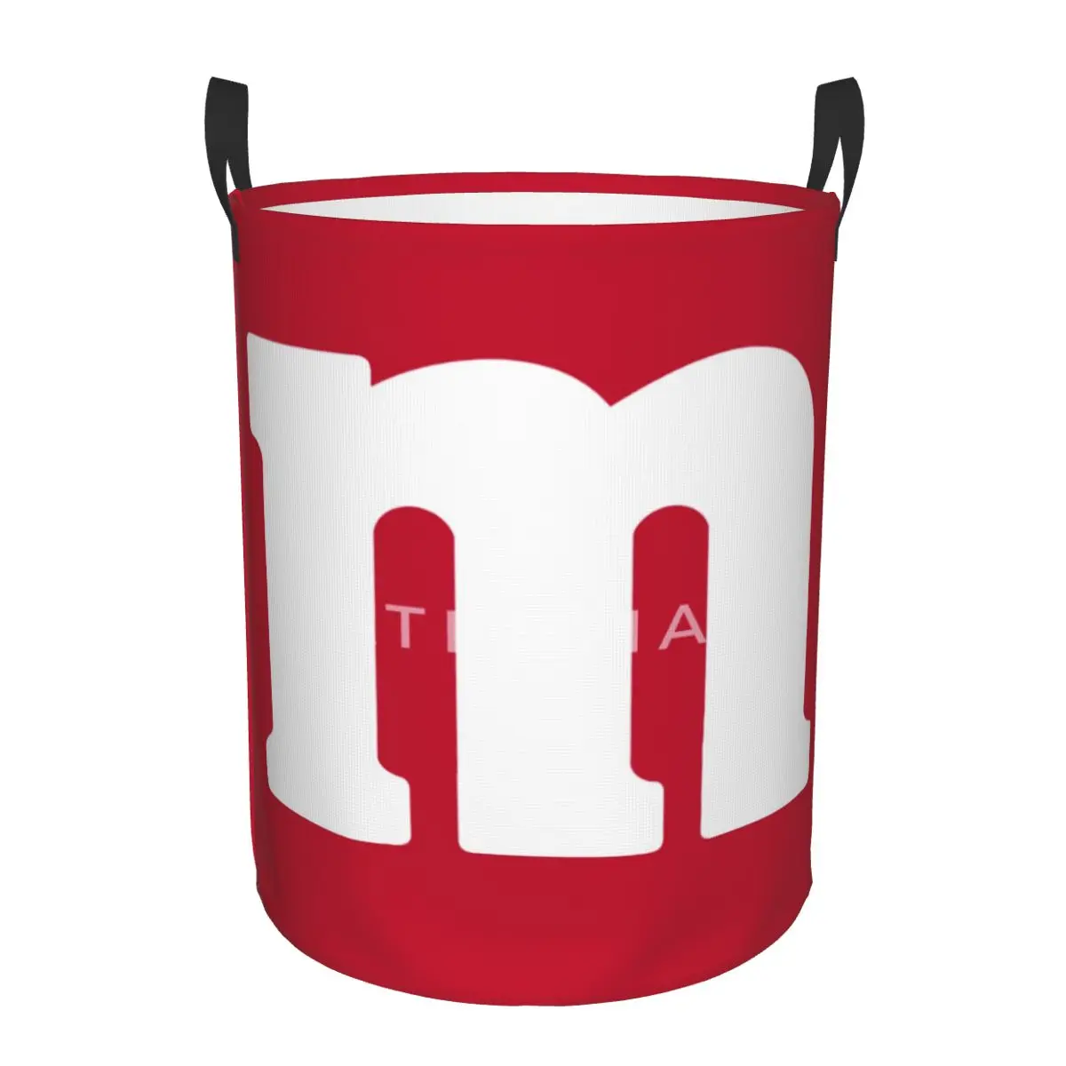 

LETTER M Circular hamper,Storage Basket WaterproofGreat for kitchens toys