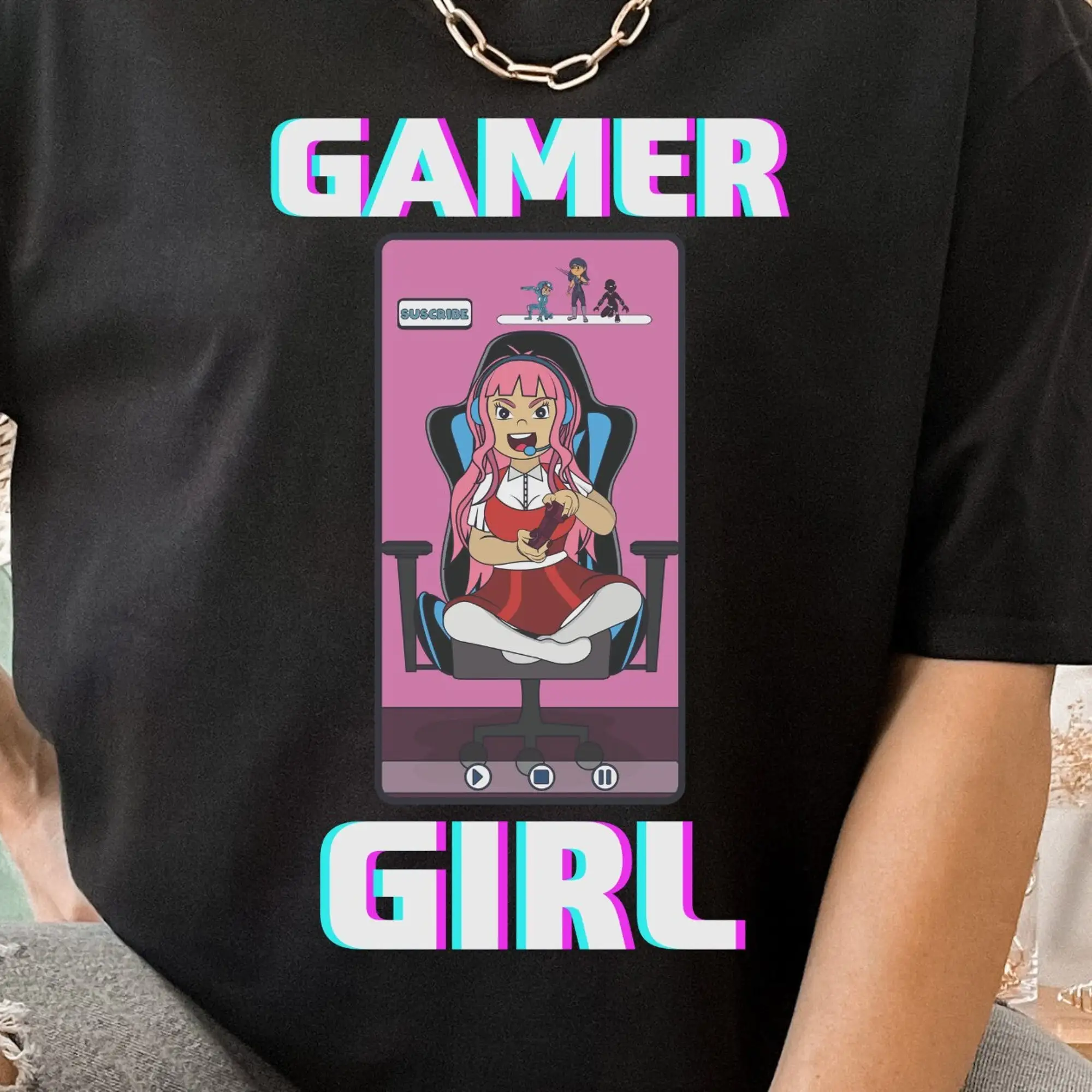 Стильная футболка для девочек игровая одежда любителей видеоигр королева